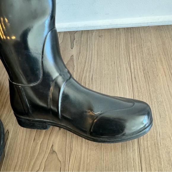Hunter REGENT Black Equestrian Riding Boot Style Rare No Buckle wellies FLAW - Picture 7 of 15